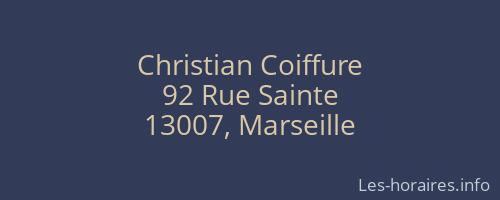 Christian Coiffure