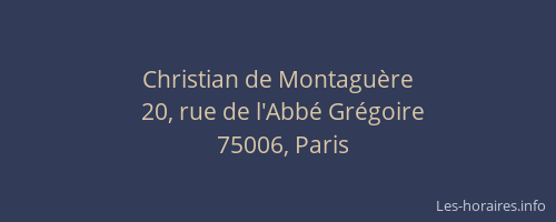 Christian de Montaguère