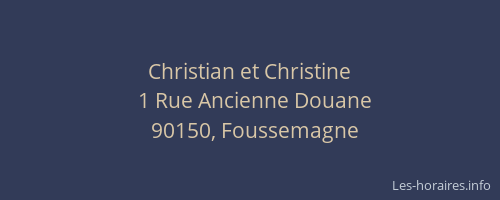 Christian et Christine