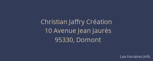 Christian Jaffry Création