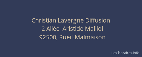 Christian Lavergne Diffusion