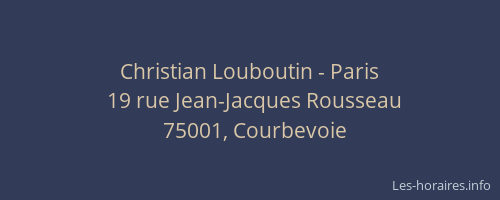 Christian Louboutin - Paris