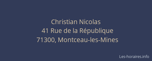 Christian Nicolas