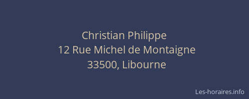 Christian Philippe