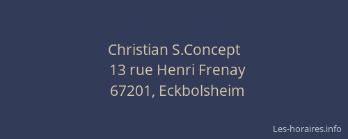 Christian S.Concept