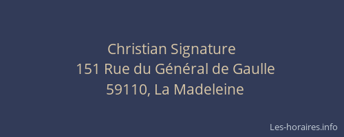Christian Signature