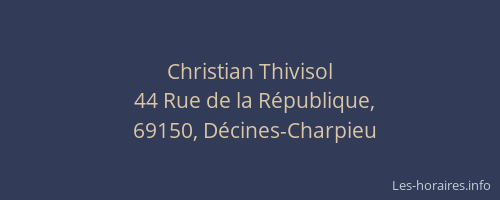 Christian Thivisol