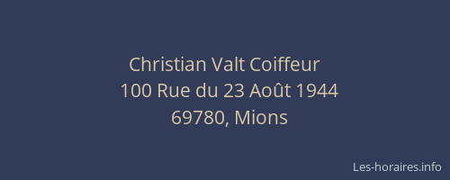 Christian Valt Coiffeur