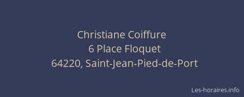 Christiane Coiffure