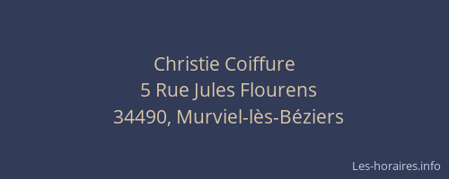 Christie Coiffure