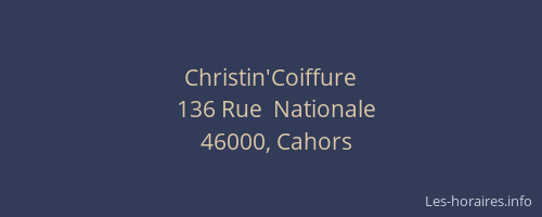 Christin'Coiffure