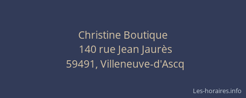 Christine Boutique