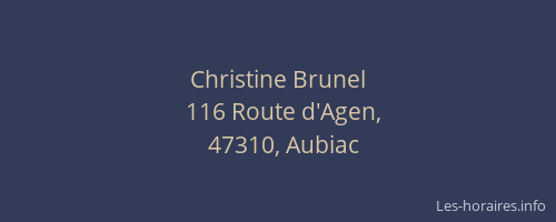 Christine Brunel