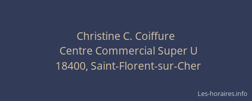 Christine C. Coiffure
