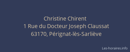Christine Chirent
