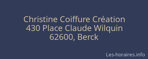 Christine Coiffure Création