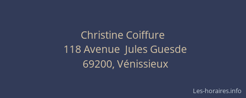 Christine Coiffure