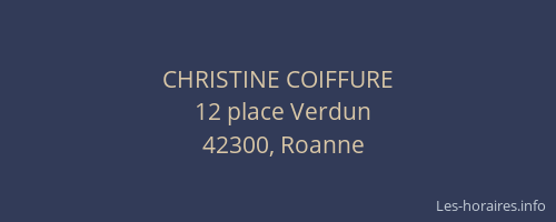CHRISTINE COIFFURE