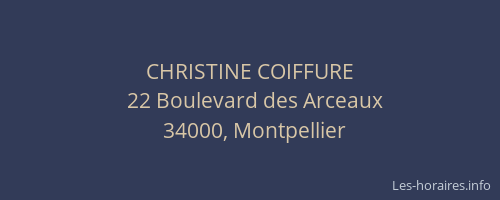CHRISTINE COIFFURE