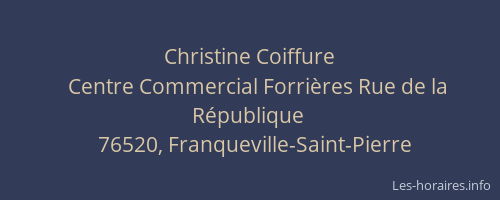 Christine Coiffure