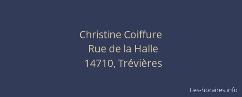 Christine Coiffure