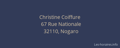 Christine Coiffure