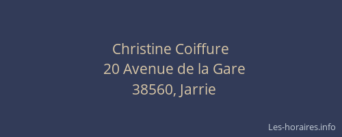 Christine Coiffure