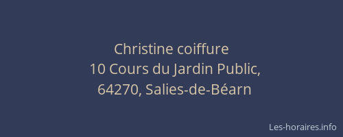 Christine coiffure