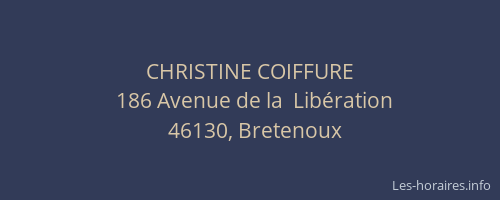 CHRISTINE COIFFURE