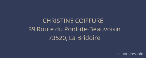 CHRISTINE COIFFURE