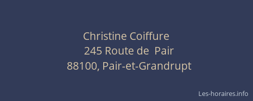 Christine Coiffure
