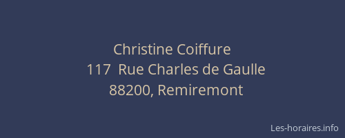Christine Coiffure