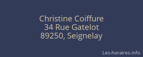 Christine Coiffure