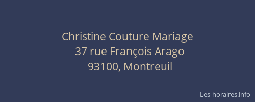 Christine Couture Mariage