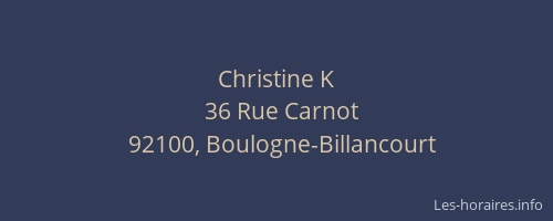 Christine K