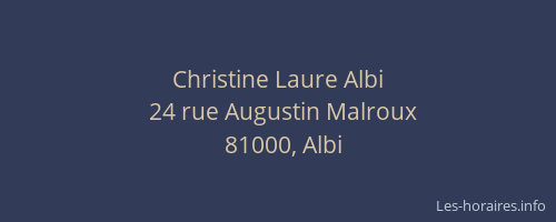 Christine Laure Albi