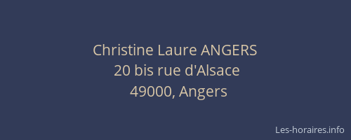 Christine Laure ANGERS