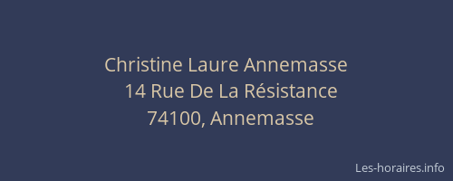 Christine Laure Annemasse