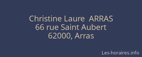Christine Laure  ARRAS 