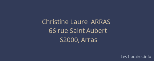 Christine Laure  ARRAS 