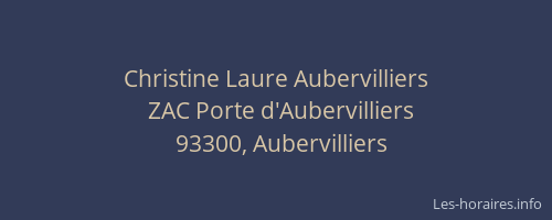 Christine Laure Aubervilliers