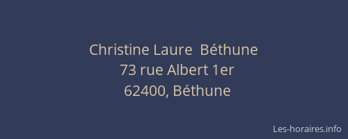 Christine Laure  Béthune