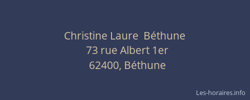 Christine Laure  B&eacute;thune