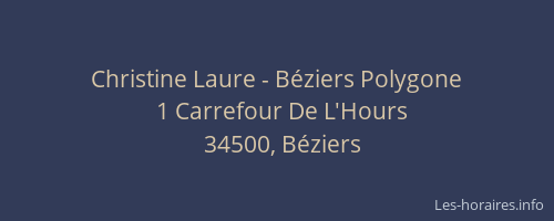 Christine Laure - Béziers Polygone