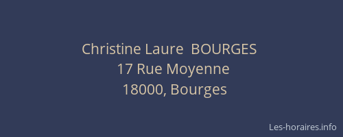 Christine Laure  BOURGES 
