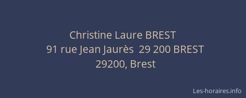 Christine Laure BREST