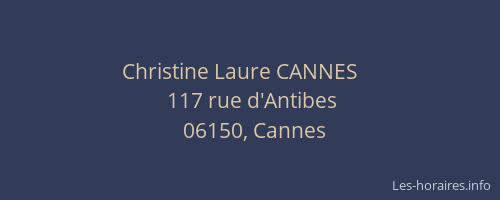 Christine Laure CANNES    