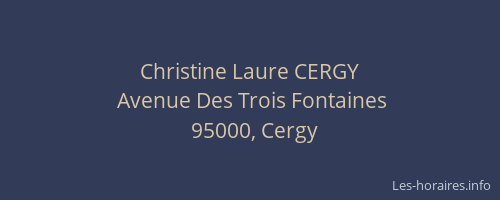 Christine Laure CERGY
