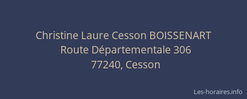 Christine Laure Cesson BOISSENART