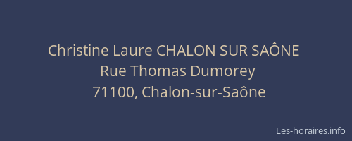 Christine Laure CHALON SUR SAÔNE 